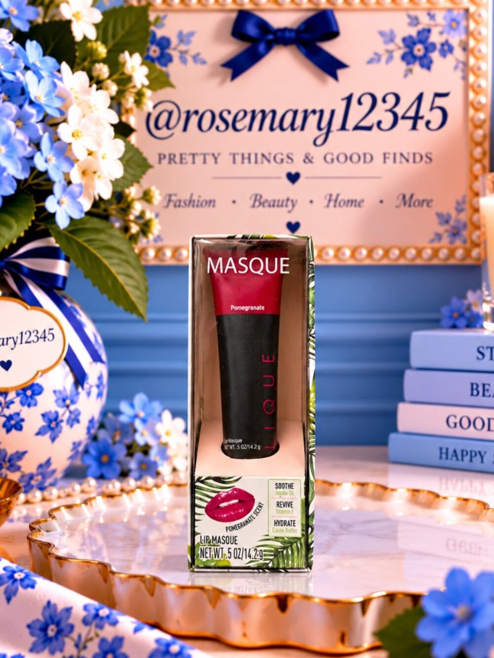 Masque Pomegranate Lip Masque — Black & Red Hydrating Lip Treatment